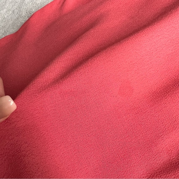 Madewell Button-Front Crepe Shift Easy Dress Rose Pink Small Sz S - Picture 6 of 12